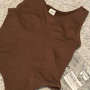 Women's CurveLux Sleeveless shaping seamless Bodysuit size medium New